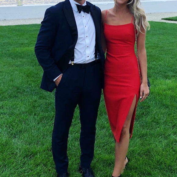 Cinq a Sept red midi dress - Picture 2 of 4